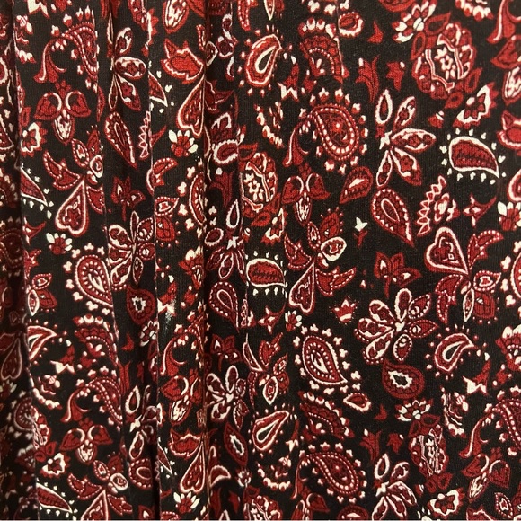 Michael Kors Women’s Scoop Neck Peasant Blouse Paisley Print Size PM - Picture 6 of 8